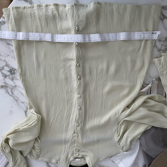 VITA GRACE Ophelia Tie Cuff Blouse | Meadow - Picture 9 of 12